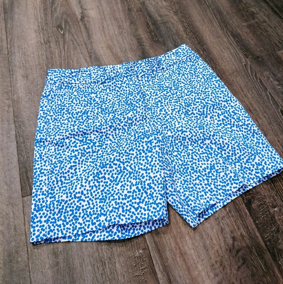 Jones New York Pants - Jones New York Blue & White Shorts